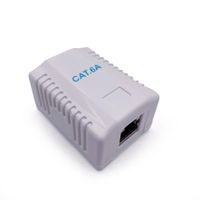 Cablexpert
Розетка однопортова з екраном RJ-45, 6A cat, зовнішня