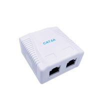 Cablexpert
Розетка на 2 порти з екраном RJ-45, 6A cat, зовнішня