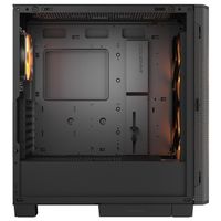 Ігровий корпус, 2*180mm ARGB, 1*120mm ARGB вентилятори передвстановлені, ATX/mATX/mini-ITX, скляне вікно