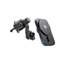 Автомобільний зарядний пристрій, QI 15 Вт (сумісний з MagSafe), чорний