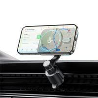 Автомобільний зарядний пристрій, QI 15 Вт (сумісний з MagSafe), чорний