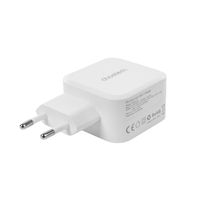 Мережевий зарядний пристрій, GaN, USB-C, 45Вт, QC3.0/PD/PPS