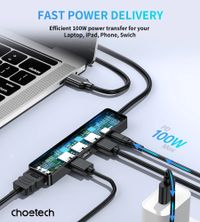 Док станція USB-C 5-в-1 (HDMI/PD/USB-A / USB-C)