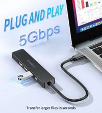 Док станція USB-C 5-в-1 (HDMI/PD/USB-A / USB-C)