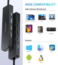 Док станція USB-C 5-в-1 (HDMI/PD/USB-A / USB-C)