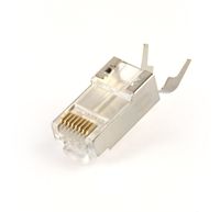 Конектор 8P8C, CAT-7, FTP, з наскрізними отворами, позолочені контакти (50 шт.)