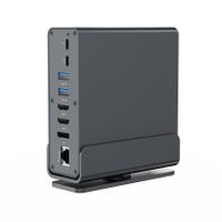Cablexpert
Док станція USB-C 15-в-1 (USB-хаб + HDMI/DP/PD/картридер/LAN/3.5-мм аудіо), сірий