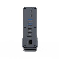Док станція USB-C 15-в-1 (USB-хаб + HDMI/DP/PD/картридер/LAN/3.5-мм аудіо), сірий