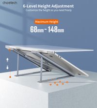 Підставка під ноутбук до 17", алюміній, компактна конструкція