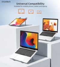 Підставка під ноутбук до 17", алюміній, компактна конструкція