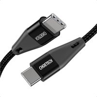 Choetech
Кабель USB 2.0, Power Delivery (PD) 100 Ватт, C-тато/C-тато, 1 м, преміум