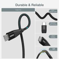 Кабель USB 2.0, Power Delivery (PD) 100 Ватт, C-тато/C-тато, 1 м, преміум