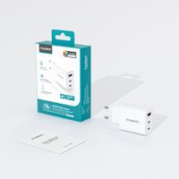 Мережевий зарядний пристрій, USB-A/USB-C, 30Вт, QC3.0/PD/PPS