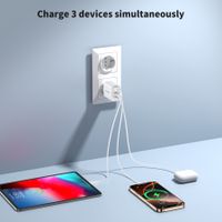 Мережевий зарядний пристрій, USB-A/USB-C, 30Вт, QC3.0/PD/PPS