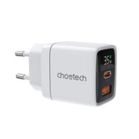 Choetech
Мережевий зарядний пристрій, GaN, USB-A/USB-C, 35Вт, QC3.0/PD/PPS
