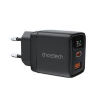 Choetech
Мережевий зарядний пристрій, GaN, USB-A/USB-C, 35Вт, QC3.0/PD/PPS