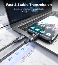 Кабель USB 2.0 C-тато/C-тато, 60 ватт, 2 м, преміум
