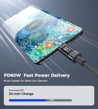 Кабель USB 2.0 C-тато/C-тато, 60 ватт, 2 м, преміум