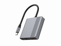 Док станція USB-C 3-в-1 (USB/HDMI/PD), сірий
