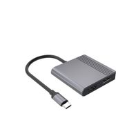 Док станція USB-C 3-в-1 (USB/HDMI/PD), сірий