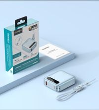 Портативний зарядний пристрій, 10000 mA, QC/PD 22,5 Вт, блакитний