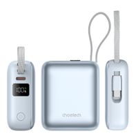 Портативний зарядний пристрій, 10000 mAh, PD 35 Вт, блакитний