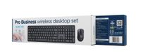 Бездротовий комплект (клавіатура + миша), Silent Key Pro Business, чорний