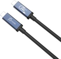 Кабель USB4 40Gbps, 240W(48V5A), 8K60Hz, C-тато/C-тато, 0,8 м, преміум
