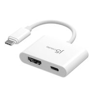 J5create
Мультиадаптер USB-C 2-в-1 (HDMI/PD), білий