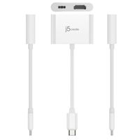 Мультиадаптер USB-C 2-в-1 (HDMI/PD), білий