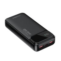 Портативний зарядний пристрій, 20000 mAh, PD 22,5 Вт, чорний