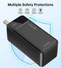 Портативний зарядний пристрій, 50000 mAh, PD 22,5 Вт, чорний