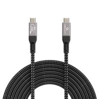 Кабель USB4 40Gbps, 240W(48V5A), 8K60Hz, C-тато/C-тато, 0,5 м, преміум