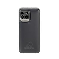 Портативний зарядний пристрій, 20000 mA, QC/PD 22,5 Вт, чорний