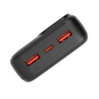 Портативний зарядний пристрій, 20000 mA, QC/PD 22,5 Вт, чорний